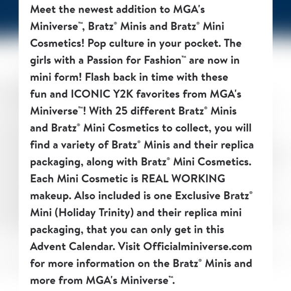 MGA's miniverse Mini Bratz Series 1 Advent Calendar 25 Surprises! - Picture 8 of 9